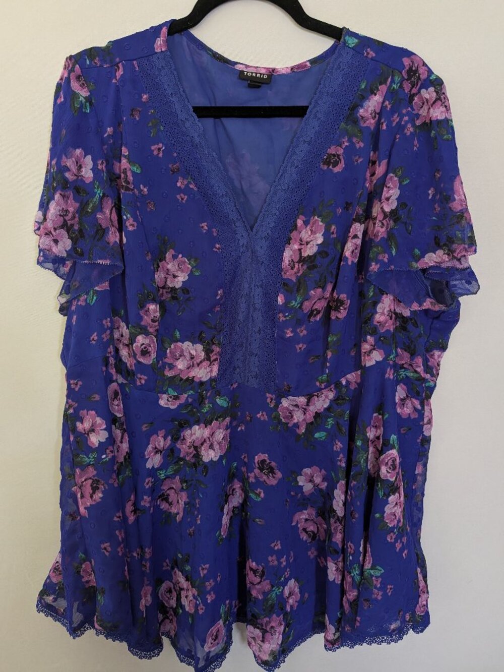 Torrid Flower Babydoll Top 2X